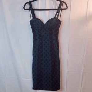 Long Polka Dot Bodycon Dress